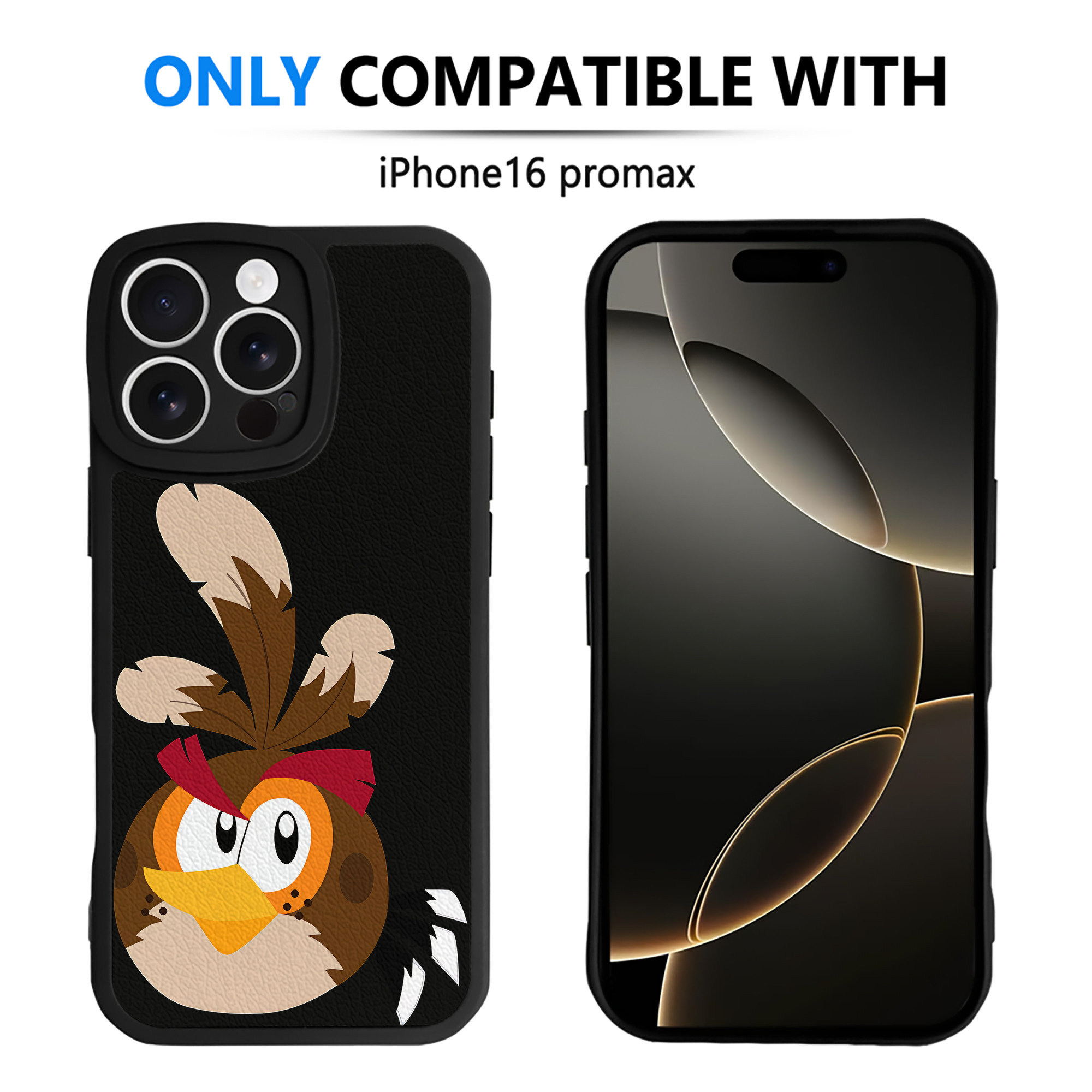 （画像用） Angry Birds アングリーバード 【iPhone 16シリーズ対応】シリコンスマホケース（レザー調） 材質：シリコン